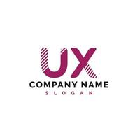 UX lettera logo design. UX lettera logo vettore illustrazione - vettore