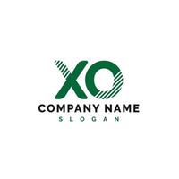 xo lettera logo design. xo lettera logo vettore illustrazione - vettore