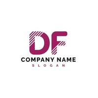 df lettera logo design. df lettera logo vettore illustrazione - vettore