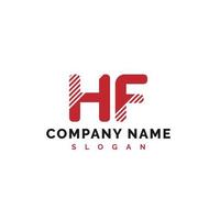 HF lettera logo design. HF lettera logo vettore illustrazione - vettore