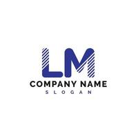 lm lettera logo design. lm lettera logo vettore illustrazione - vettore