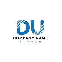 du lettera logo design. du lettera logo vettore illustrazione - vettore