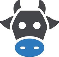 illustrazione vettoriale di mucca su uno sfondo. simboli di qualità premium. icone vettoriali per il concetto e la progettazione grafica.
