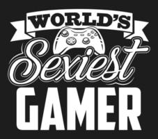 del mondo più sexy gamer vettore