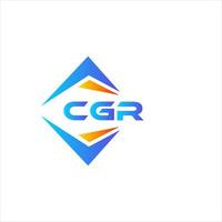 cgr astratto tecnologia logo design su bianca sfondo. cgr creativo iniziali lettera logo concetto. vettore