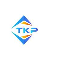 tkp astratto tecnologia logo design su bianca sfondo. tkp creativo iniziali lettera logo concetto. vettore