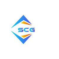 scg astratto tecnologia logo design su bianca sfondo. scg creativo iniziali lettera logo concetto. vettore