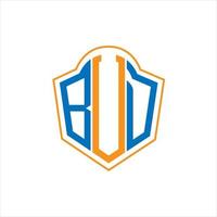 bvd astratto monogramma scudo logo design su bianca sfondo. bvd creativo iniziali lettera logo. vettore