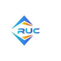 ruc astratto tecnologia logo design su bianca sfondo. ruc creativo iniziali lettera logo concetto. vettore