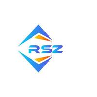 rsz astratto tecnologia logo design su bianca sfondo. rsz creativo iniziali lettera logo concetto. vettore