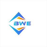 bwe astratto tecnologia logo design su bianca sfondo. bwe creativo iniziali lettera logo concetto. vettore