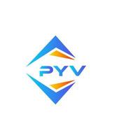 pyv astratto tecnologia logo design su bianca sfondo. pyv creativo iniziali lettera logo concetto. vettore
