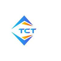 tct astratto tecnologia logo design su bianca sfondo. tct creativo iniziali lettera logo concetto. vettore