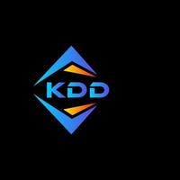 kdd astratto tecnologia logo design su nero sfondo. kdd creativo iniziali lettera logo concetto. vettore