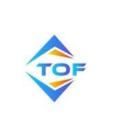 tof astratto tecnologia logo design su bianca sfondo. tof creativo iniziali lettera logo concetto. vettore