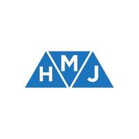mhj astratto iniziale logo design su bianca sfondo. mhj creativo iniziali lettera logo concetto. vettore