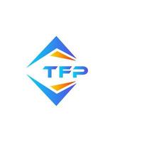 tfp astratto tecnologia logo design su bianca sfondo. tfp creativo iniziali lettera logo concetto. vettore