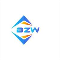 bzw astratto tecnologia logo design su bianca sfondo. bzw creativo iniziali lettera logo concetto. vettore