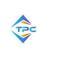 tpc astratto tecnologia logo design su bianca sfondo. tpc creativo iniziali lettera logo concetto. vettore