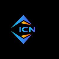 icn astratto tecnologia logo design su bianca sfondo. icn creativo iniziali lettera logo concetto. vettore