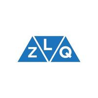 lzq astratto iniziale logo design su bianca sfondo. lzq creativo iniziali lettera logo concetto. vettore