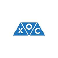 oxc astratto iniziale logo design su bianca sfondo. oxc creativo iniziali lettera logo concetto. vettore