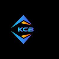 kcb astratto tecnologia logo design su nero sfondo. kcb creativo iniziali lettera logo concetto. vettore