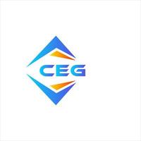 ceg astratto tecnologia logo design su bianca sfondo. ceg creativo iniziali lettera logo concetto. vettore