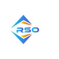 rso astratto tecnologia logo design su bianca sfondo. rso creativo iniziali lettera logo concetto. vettore