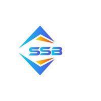 ssb astratto tecnologia logo design su bianca sfondo. ssb creativo iniziali lettera logo concetto. vettore