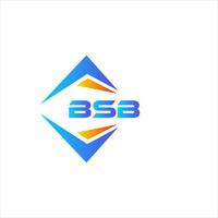 bsb astratto tecnologia logo design su bianca sfondo. bsb creativo iniziali lettera logo concetto. vettore