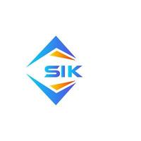 sik astratto tecnologia logo design su bianca sfondo. sik creativo iniziali lettera logo concetto. vettore