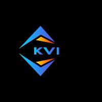 kvi astratto tecnologia logo design su nero sfondo. kvi creativo iniziali lettera logo concetto. vettore