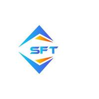 sft astratto tecnologia logo design su bianca sfondo. sft creativo iniziali lettera logo concetto. vettore