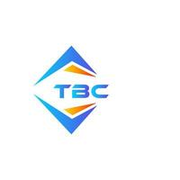 tbc astratto tecnologia logo design su bianca sfondo. tbc creativo iniziali lettera logo concetto. vettore