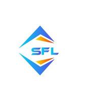 sfl astratto tecnologia logo design su bianca sfondo. sfl creativo iniziali lettera logo concetto. vettore