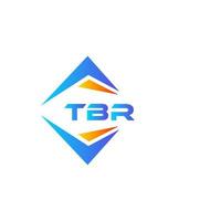 tbr astratto tecnologia logo design su bianca sfondo. tbr creativo iniziali lettera logo concetto. vettore