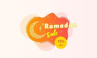 Ramadan vendita sociale media bandiera sconto modello design per attività commerciale promozione vettore