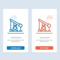 costruzione industria olio gas blu e rosso Scarica e acquistare adesso ragnatela aggeggio carta modello vettore