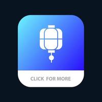 lanterna Cina Cinese decorazione mobile App icona design vettore