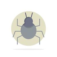 insetto natura virus indiano astratto cerchio sfondo piatto colore icona vettore