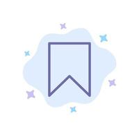 bandiera instagram interfaccia Salva etichetta blu icona su astratto nube sfondo vettore