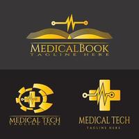 medico cura icona o logo per applicazioni o siti web vettore