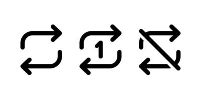 ripetere musica icona vettore per ragnatela o mobile App