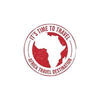 grunge gomma da cancellare francobollo con il testo Africa icona carta geografica vettore