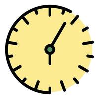 analogico orologio riparazione icona colore schema vettore