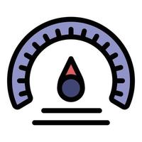barometro misurazione icona colore schema vettore