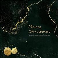 oro Natale sfondo con acquerello vettore