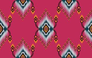 ikat paisley. geometrico etnico modello orientale africano americano pakistan, asia, azteco motivo tessile e bohémien.design per sfondo, carta da parati, moquette Stampa, tessuto, batik, piastrella. ikat modello vettore. vettore