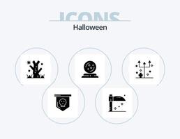 Halloween glifo icona imballare 5 icona design. orrore. spaventoso. vacanza. vigilia. ottobre vettore